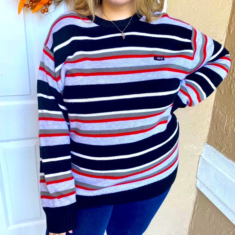 SOUTH POLE Stripped Sweater